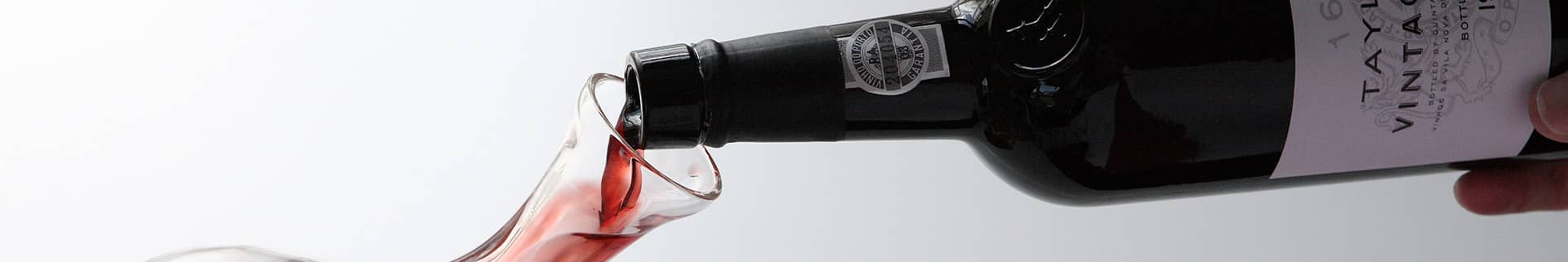 Decanting and serving Vintage Port wine