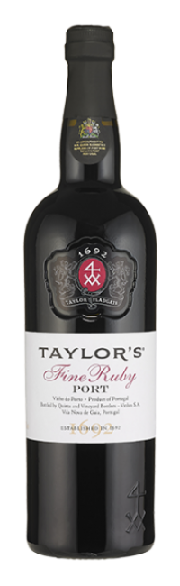 Garrafa de vinho do porto Fine Ruby da Taylor's