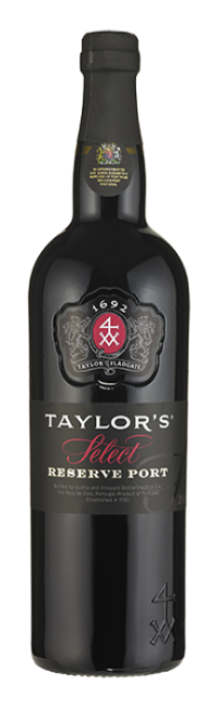 Garrafa de vinho do porto Select Reserve da Taylor's