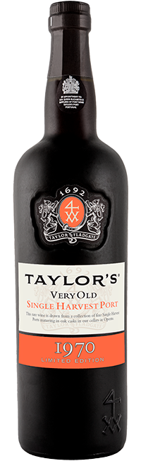 Bottle of Taylor's 1970 Single Harvest port