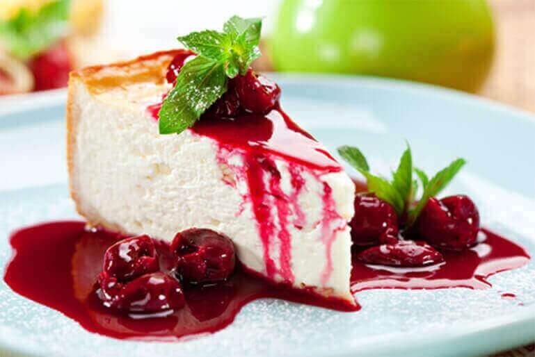 The real baked American Cheesecake (not the fake frozen version!) with a tangy fruits of the forest and Port topping - absolutely delicious! Serve with a glass of Vintage or Late Bottled Vintage...