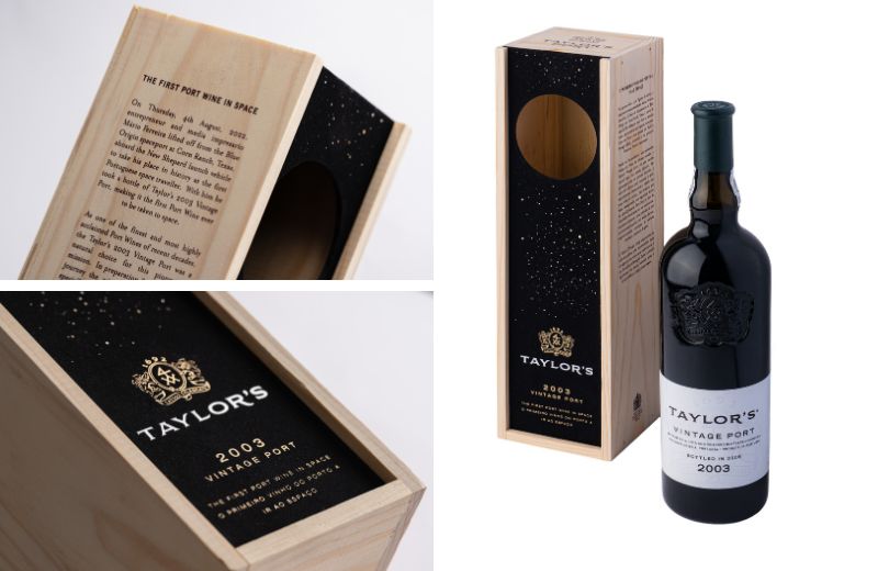 To celebrate the momentous occasion of a port wine travelling to space for the first time, Taylor’s is bringing extra sparkle to wine cellars this summer with limited edition galactic-inspired gift box packaging for its 2003 Vintage Port.